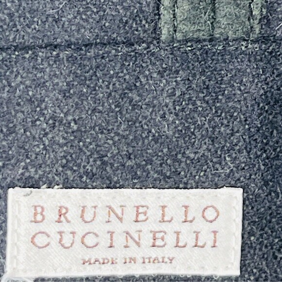 Brunello Cucinelli Coat Womens 40 EU 4 US Wool Silk Blend Belted Luxury Trench - Picture 10 of 16